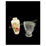 Noritake And Art Glass Vase