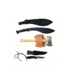 Knives and Axe with Sheaths