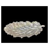 Decorative Pewter Leaf Tray