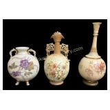 Royal Rudolstadt and Royal Worcester Vases
