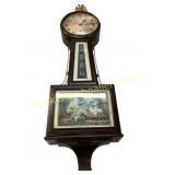Wall Clock with Pendulum and Eagle Finial