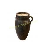 Two-Handled Ceramic Storage Jar