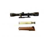 Rifle Scope with Monocular and Case