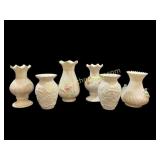 Six Pieces Irish Belleek