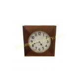 Seth Thomas 2 Sided Square Wooden Clock