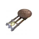 Wooden Wall Clock With Brass Pendulum