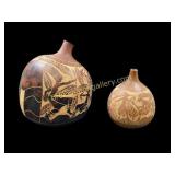Two African Calabash Gourds