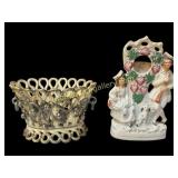 Staffordshire Watch Holder, French Jardiniere