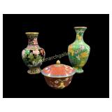 Chinese Cloisonnï¿½ Vases