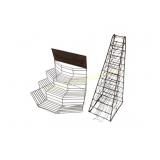 Metal Wire Display Racks with Signage