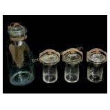 4 Glass Fruit and/or Specimen Jars