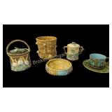 Group of Assorted Majolica Articles