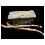 Pair Horse Hames and Milking Stool