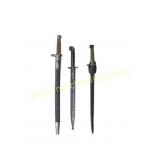 Three Military Bayonets