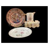 Porcelain Plates, Chocolate Set