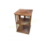 Wooden Rotating Bookcase