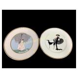 Two Erte China Plates