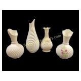 Irish Belleek Porcelain Vases