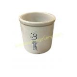 Stoneware 3-Gallon Crock with Marking