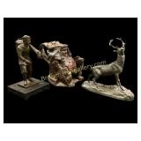 Leather Tankard, Figural Statues