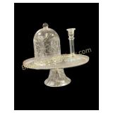 Glass Pedestal, Cloche, Candlestick