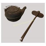 Cast Iron Kettle and Pizzelle/Waffle Iron