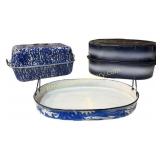 Vintage Enamel Roasting Pans