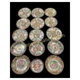 Fifteen Pieces Famille Porcelain