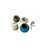 Decorative Pots and Wood Carved Snake