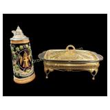 Entree Dish, Beer Stein