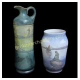 Royal Copenhagen Vase, Limoges Ewer