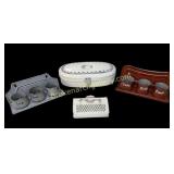 German Enamel Breadbox, Enamel Wall Items
