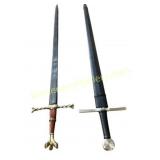 Decorative Long Swords, 40.5 Inches