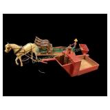 Folk Art Mule Team, Horse and plow