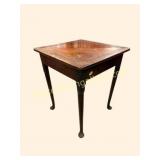 British mahogany handkerchief table