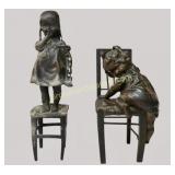 Two Bronze Sculptures after Juan Clara Ayats