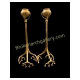 Tiffany Studios Tripod Candlesticks