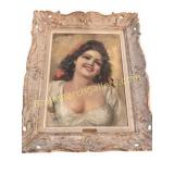 Oil On Canvas Of Gypsy Maiden