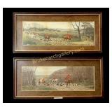 Two Fox Hunt Prints after E. A. S. Douglas
