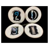 Erte Designed China Plates