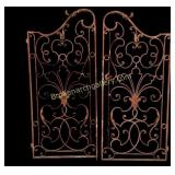 Pair Wrought Iron Garden Gates