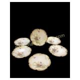 Limoge Porcelain Cabinet Plates