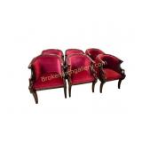 Set of 6 Neoclassical Empire Style Arm Chairs