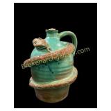Southern Pottery Folk Art Snake Jug