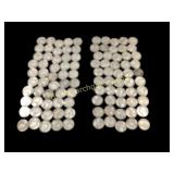 100 Jefferson Silver Nickels