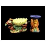 Decorative Ceramic Monkey Stands