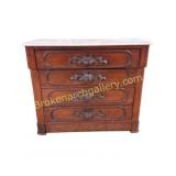 Marble T op Victorian Chest