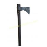 Axe with wooden handle