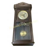 Wooden Wall Clock With Pendulum