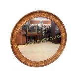 Gilt Gesso Round Ornamental Mirror